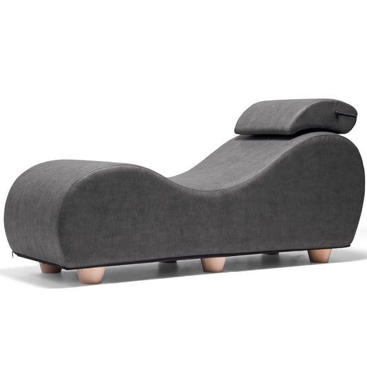 Liberator Esse Chaise II Luxurious Sex Chaise w/ Wood Feet - PLZR Toys